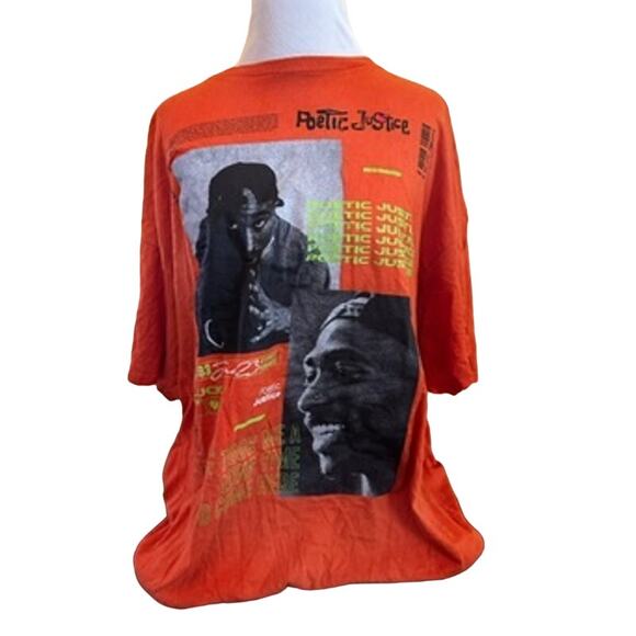 Vintage Poetic Justice Tupac Shakur T-Shirt *XL* - Picture 1 of 3